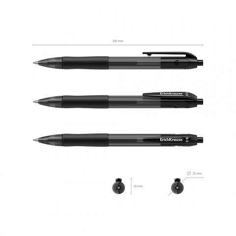 Ручка гелевая автоматическая ErichKrause Smart-Gel, цвет чернил черный