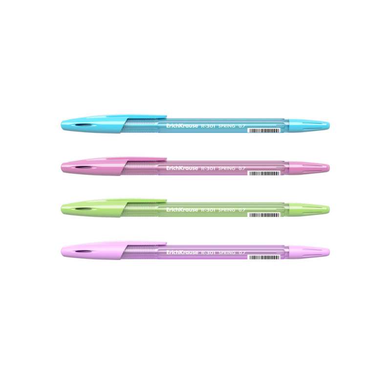 Ручка шариковая ErichKrause® R-301 Spring Stick 0.7, цвет чернил синий