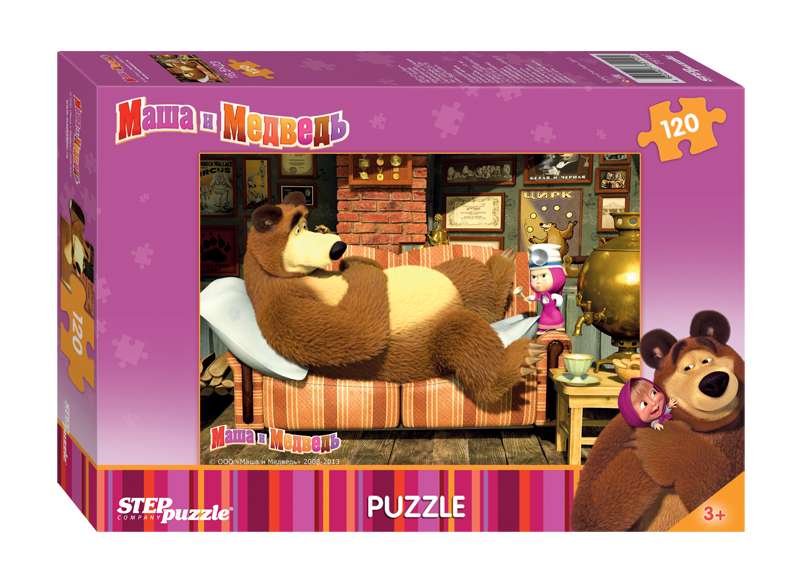 Мозаика "puzzle" 120 "Маша и Медведь"