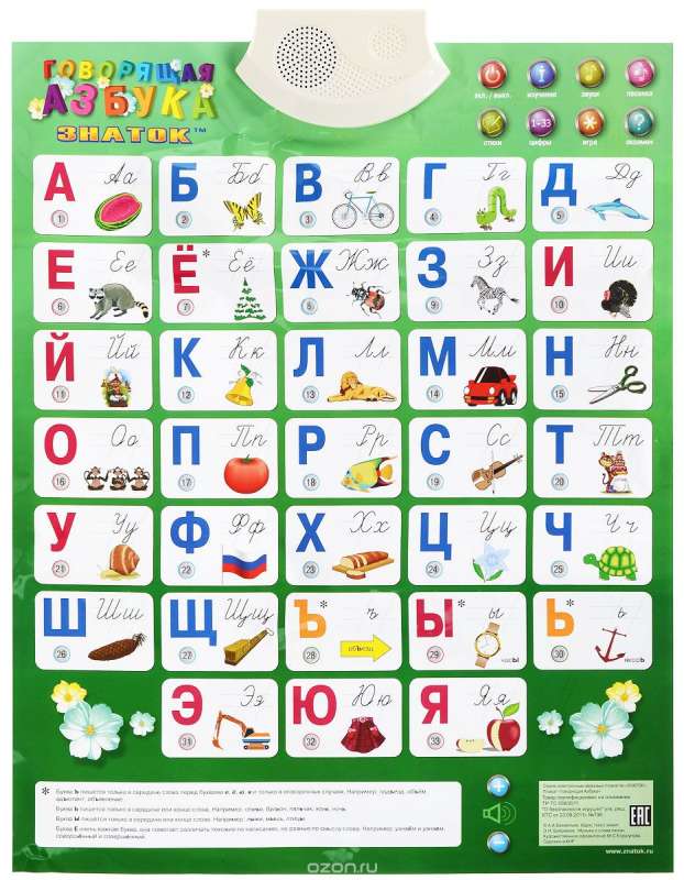 Настольная игра Говорящая азбука для начинающих изучать русский язык