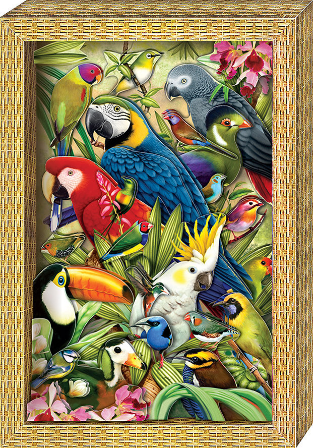 Набор для создания объёмной картины "Я люблю птичек"