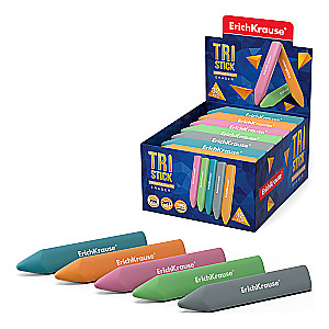 Ластик ErichKrause Tri Stick (микс цветов)