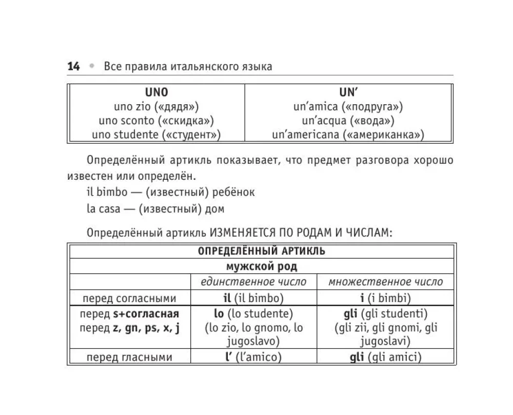 Все правила итальянского языка