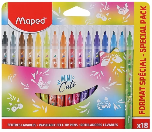 MAPED Mini Cute markerite komplekt (18 värvi)