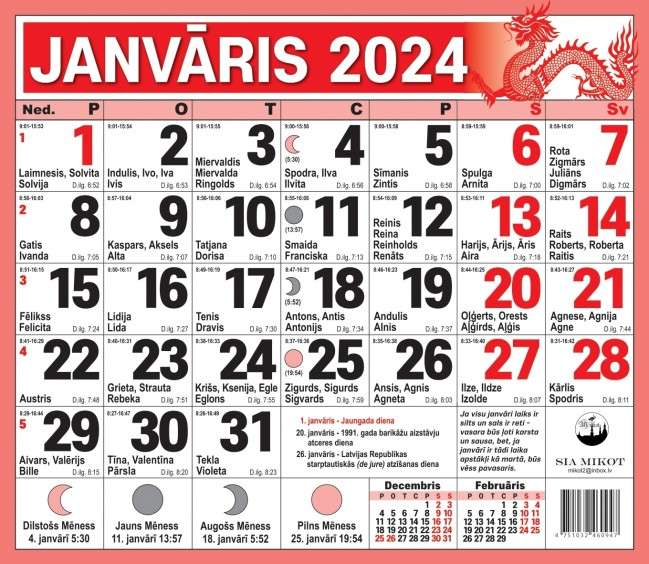 Настенный календарь 2024 Большие цифры - МНОГОКНИГ.ee - Книжный  интернет-магазин