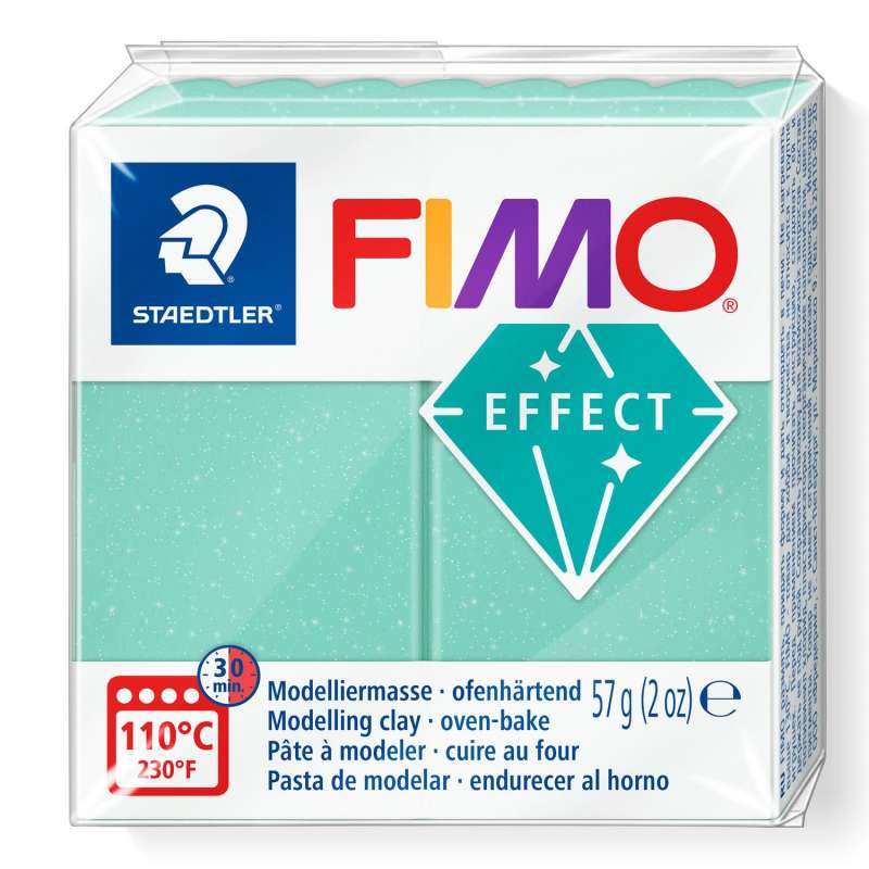 Полимерная глина Fimo Effect, 57 г., зеленый нефрит