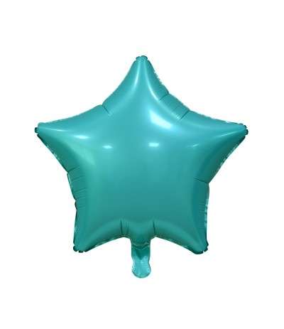 Фольгированный шар 19 Звезда морской зеленый, матовый