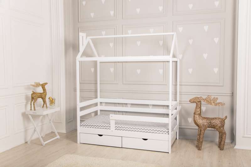 Ящик для белья для кровати – домик «Dream Home», цвет белый