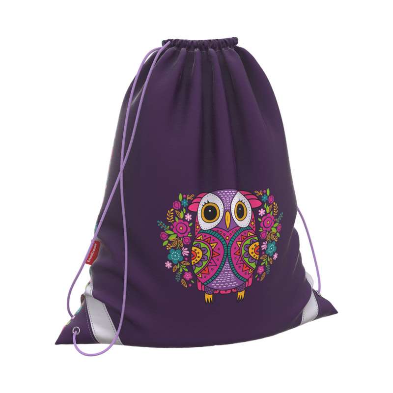 Мешок для обуви 365x440 ErichKrause  Flower Owl фиолетовый